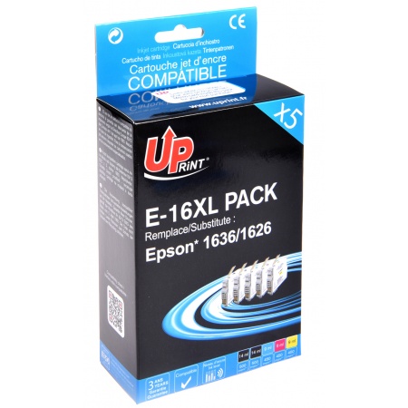 Lot De 8 Cartouches D'encre Compatibles NON-OEM Pour Epson T1631 T1632 T1633 T1634 T1636 - Neuf