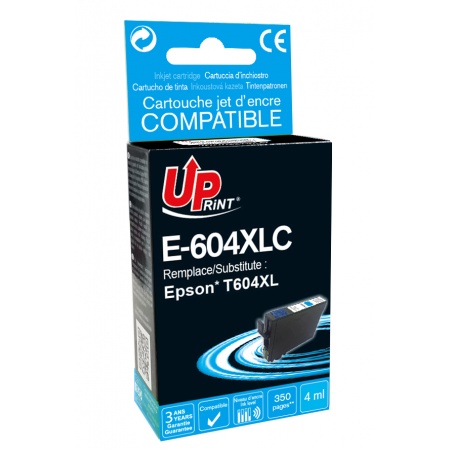 UPRINT CARTOUCHE COMPATIBLE EPSON 604XL-REMPLACE C13T10H24010 CYAN - Lama  France
