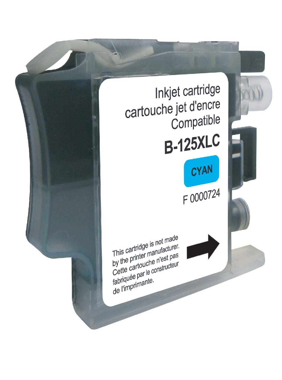 UPrint B-125XLC C CARTOUCHE COMPATIBLE AVEC BROTHER LC-125XL
