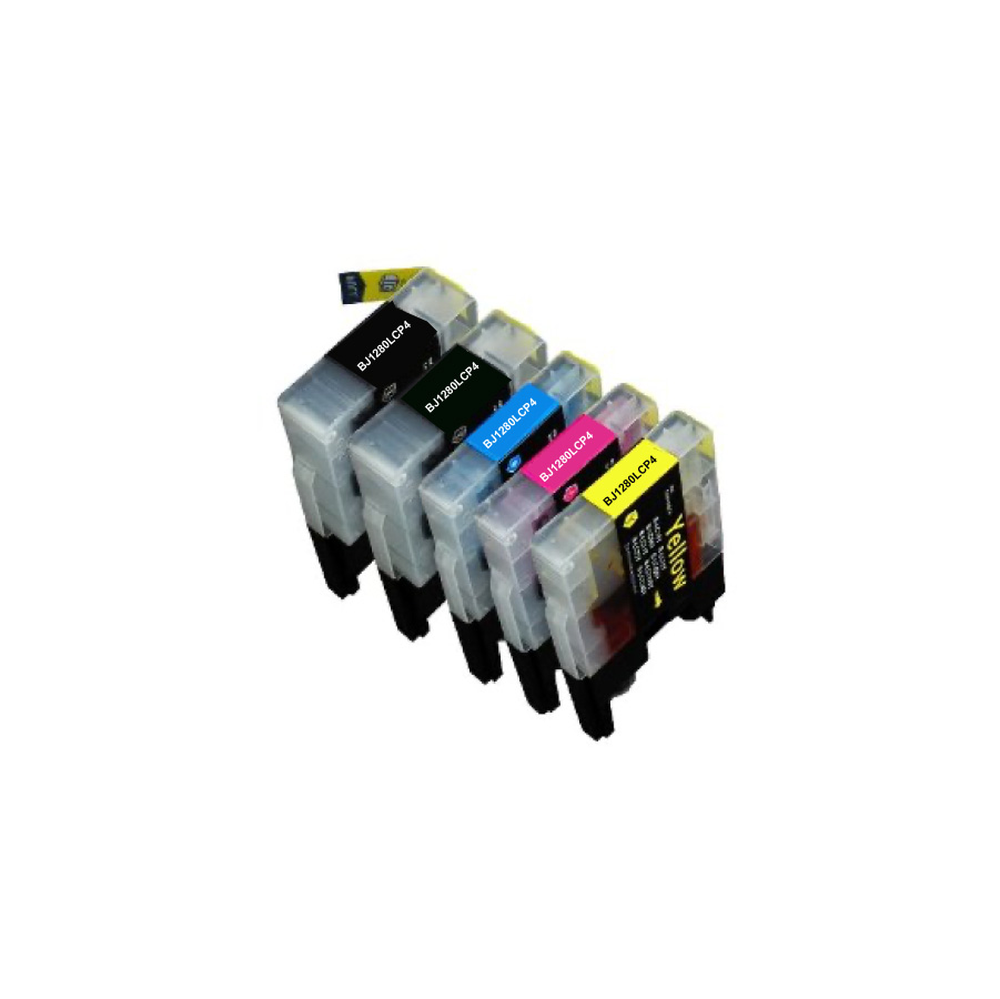 PACK 4 CARTOUCHES COMPATIBLE BROTHER LC1240/1280-REMPLACE LC1220/LC1240/LC280 N/C/M/J