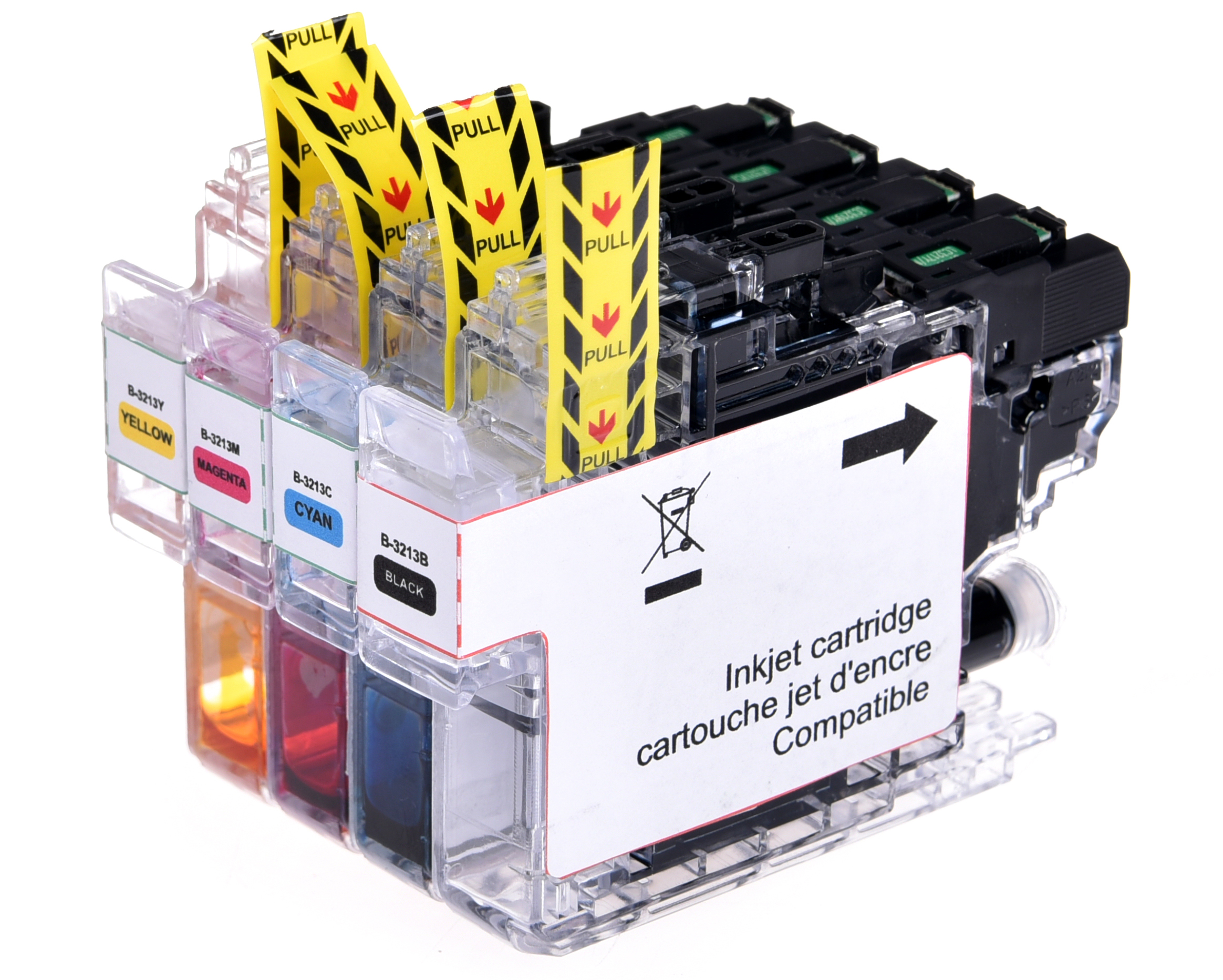 UPrint B-3213 BK/C/M/Y PACK 4 CARTOUCHES COMPATIBLES AVEC BROTHER LC-3213