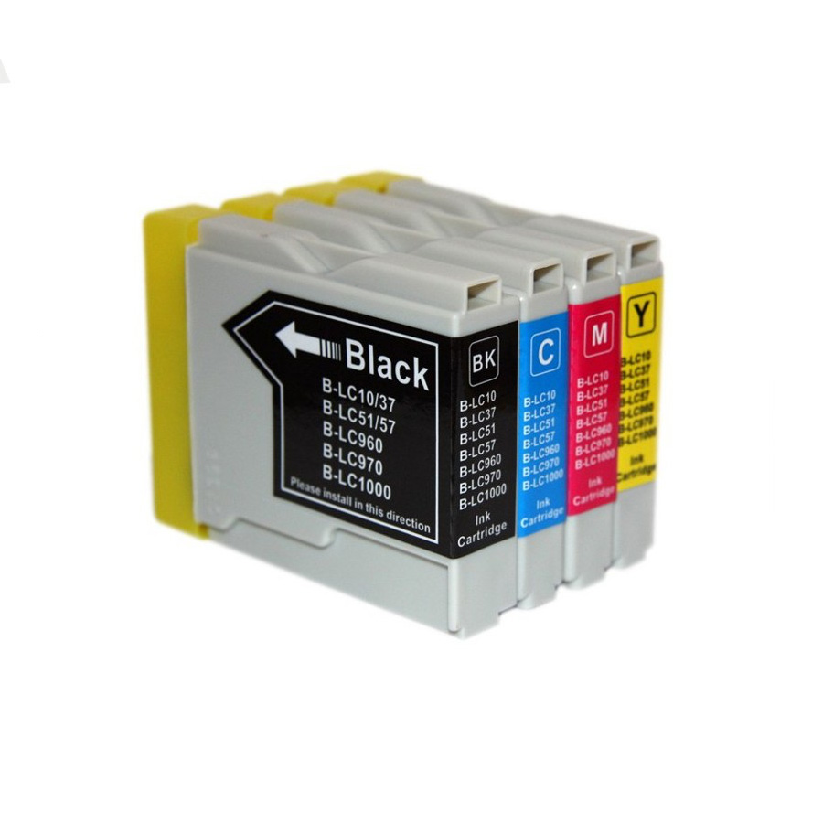 UPrint B-970/1000 BK/C/M/Y PACK 4 CARTOUCHES COMPATIBLES AVEC BROTHER LC-970/1000