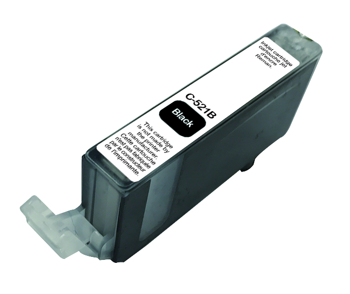 UPRINT CARTOUCHE REMANUFACTUREE CANON CLI521-REMPLACE 2933B008 NOIR