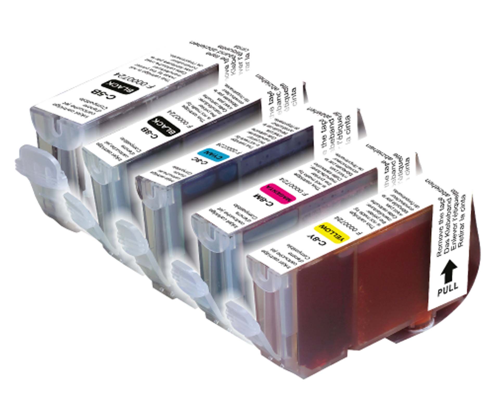UPrint C-8/5 2BK/C/M/Y PACK 5 CARTOUCHES COMPATIBLES AVEC CANON PGI-5 / CLI-8