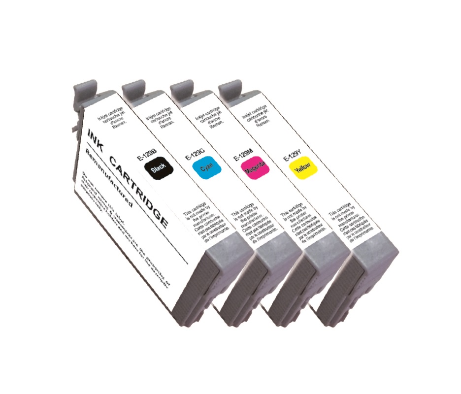 UPRINT PACK 4 CARTOUCHES REMANUFACTUREES EPSON T1295-REMPLACE C13T12954010 N/C/M/J