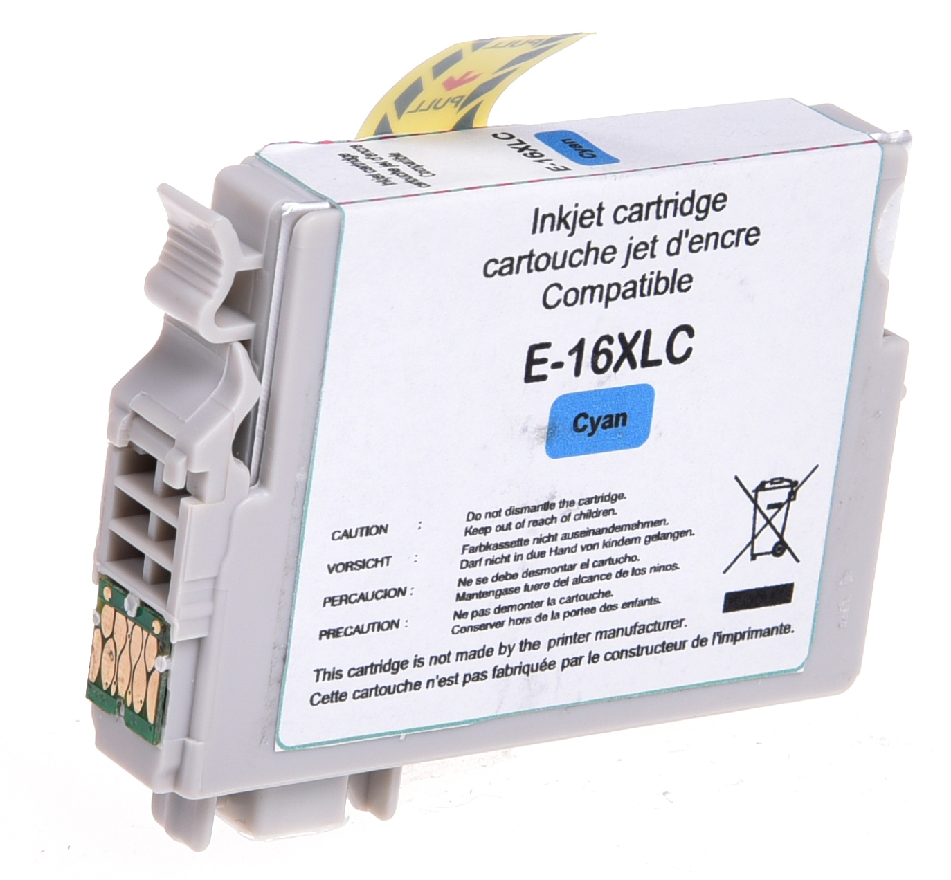 UPRINT CARTOUCHE COMPATIBLE EPSON 16XL-REMPLACE C13T16324011 CYAN