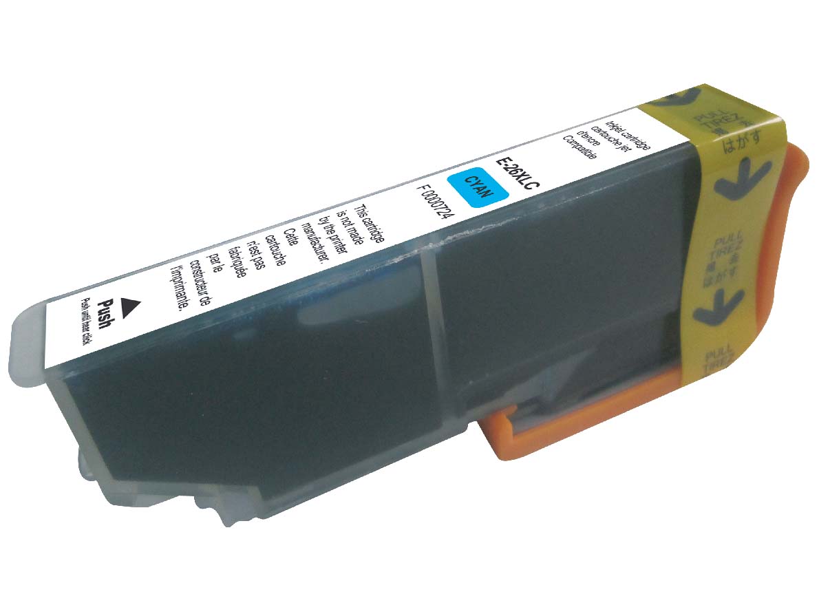 UPRINT CARTOUCHE COMPATIBLE EPSON 26XL-REMPLACE C13T26324012 CYAN