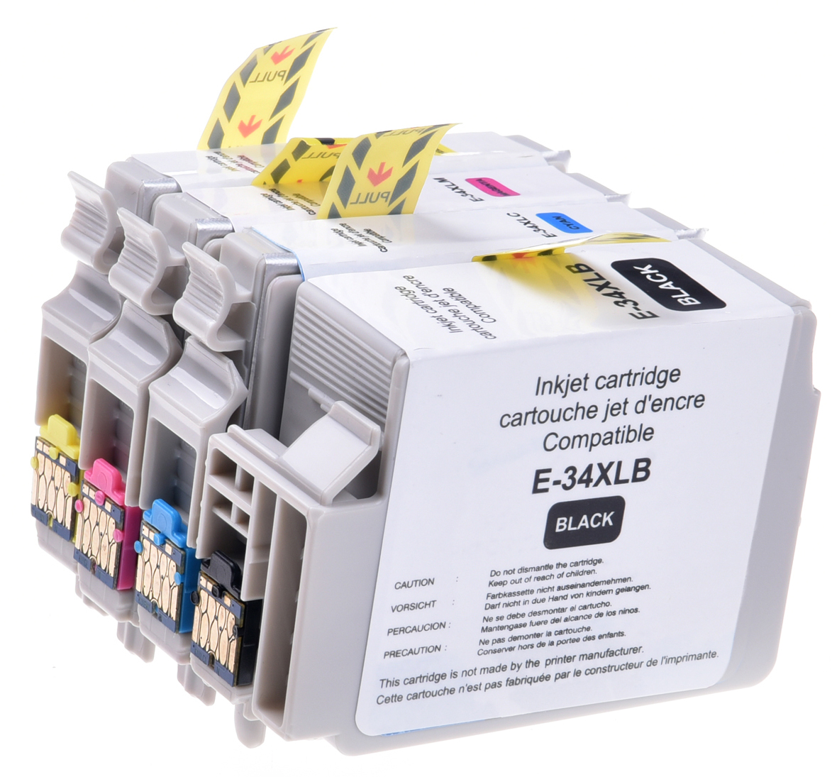 UPrint E-34XL BK/C/M/Y PACK 4 CARTOUCHES COMPATIBLES AVEC EPSON T34XL - T3476