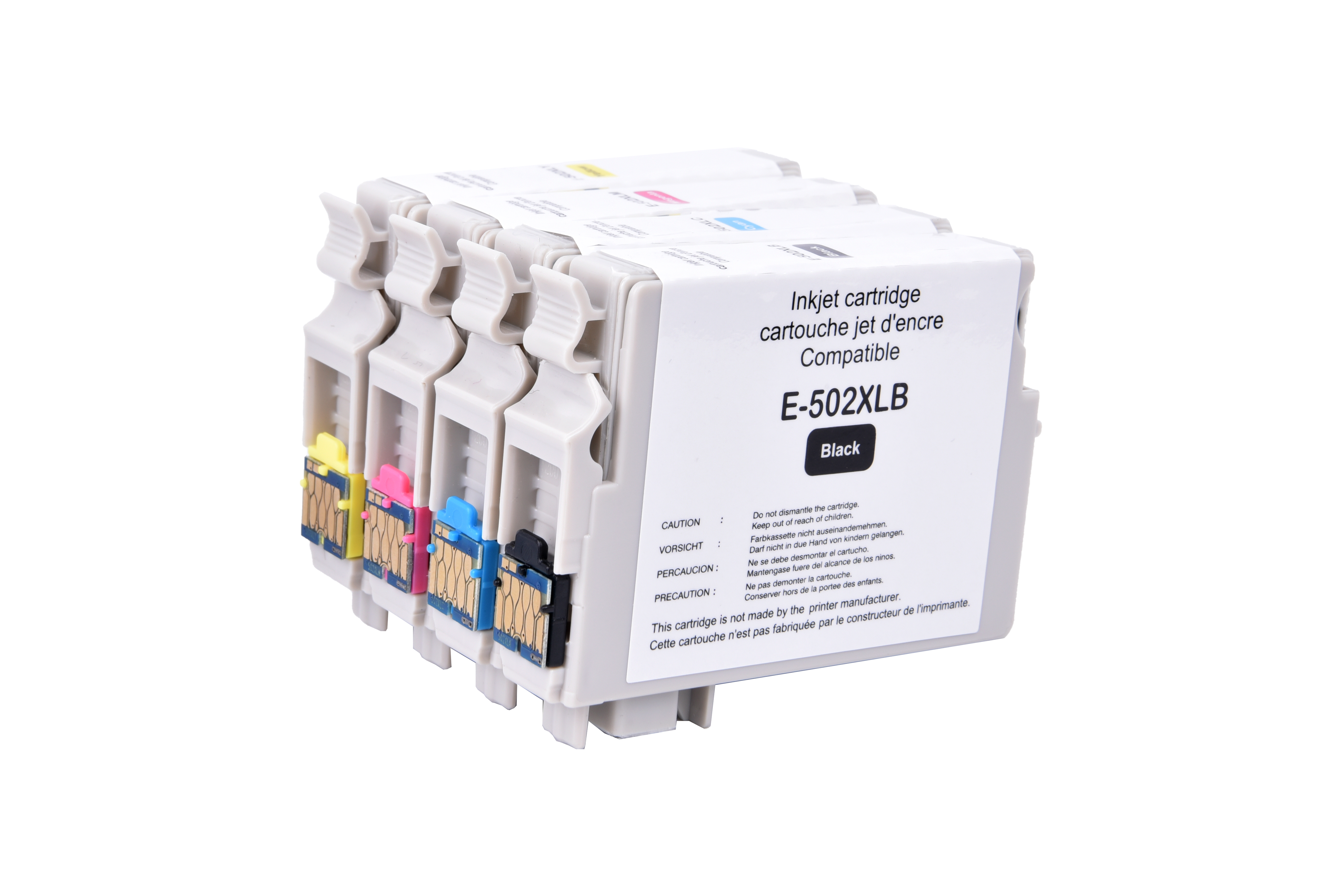 UPrint E-502XL BK/C/M/Y PACK 4 CARTOUCHES COMPATIBLES AVEC EPSON C13T02W64010