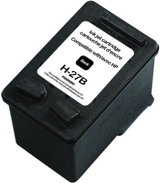 UPrint H-27 BK CARTOUCHE COMPATIBLE AVEC HP N°27 - C8727AE