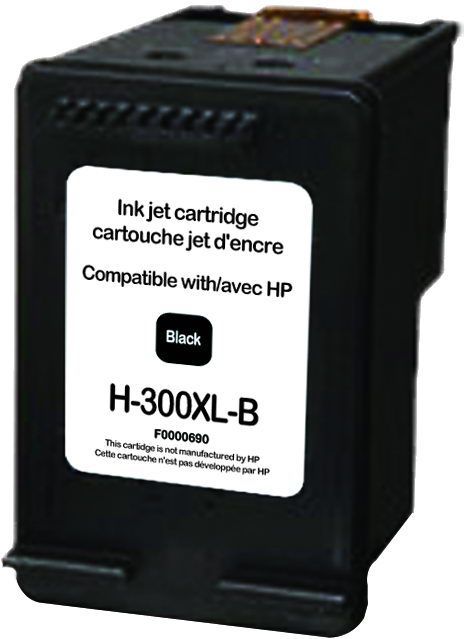 UPrint H-300XLB BK CARTOUCHE COMPATIBLE AVEC HP N°300XL - CC641EE