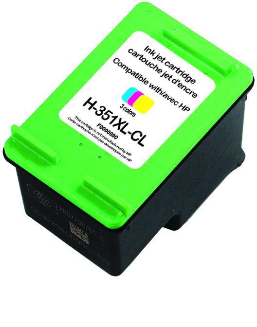 UPRINT CARTOUCHE REMANUFACTUREE HP N°351XL SANS NIVEAU ENCRE-REMPLACE CB338EE COULEUR