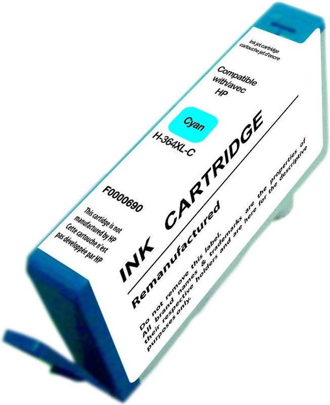 UPRINT CARTOUCHE REMANUFACTUREE HP N°364XL-REMPLACE CB318EE CYAN