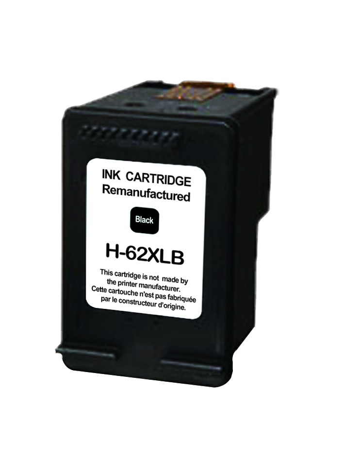 UPRINT CARTOUCHE REMANUFACTUREE HP N°62XL SANS NIVEAU ENCRE-REMPLACE C2P05AE NOIR