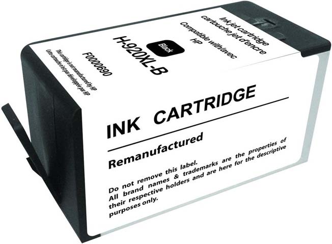 UPrint H-920XL-B BK CARTOUCHE COMPATIBLE AVEC HP N°920XL - CD975AE
