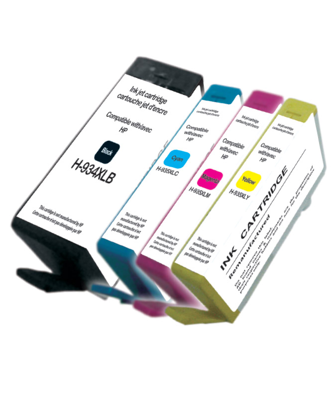 UPrint H-934/935XL BK/C/M/Y PACK 4 CARTOUCHES COMPATIBLES AVEC HP N°934XL / N°935XL - X4E14AE