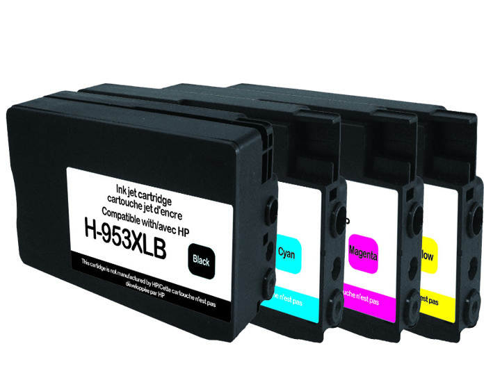 Uprint H-953XL BK/C/M/Y PACK 4 CARTOUCHES COMPATIBLES AVEC HP 3HZ52AS