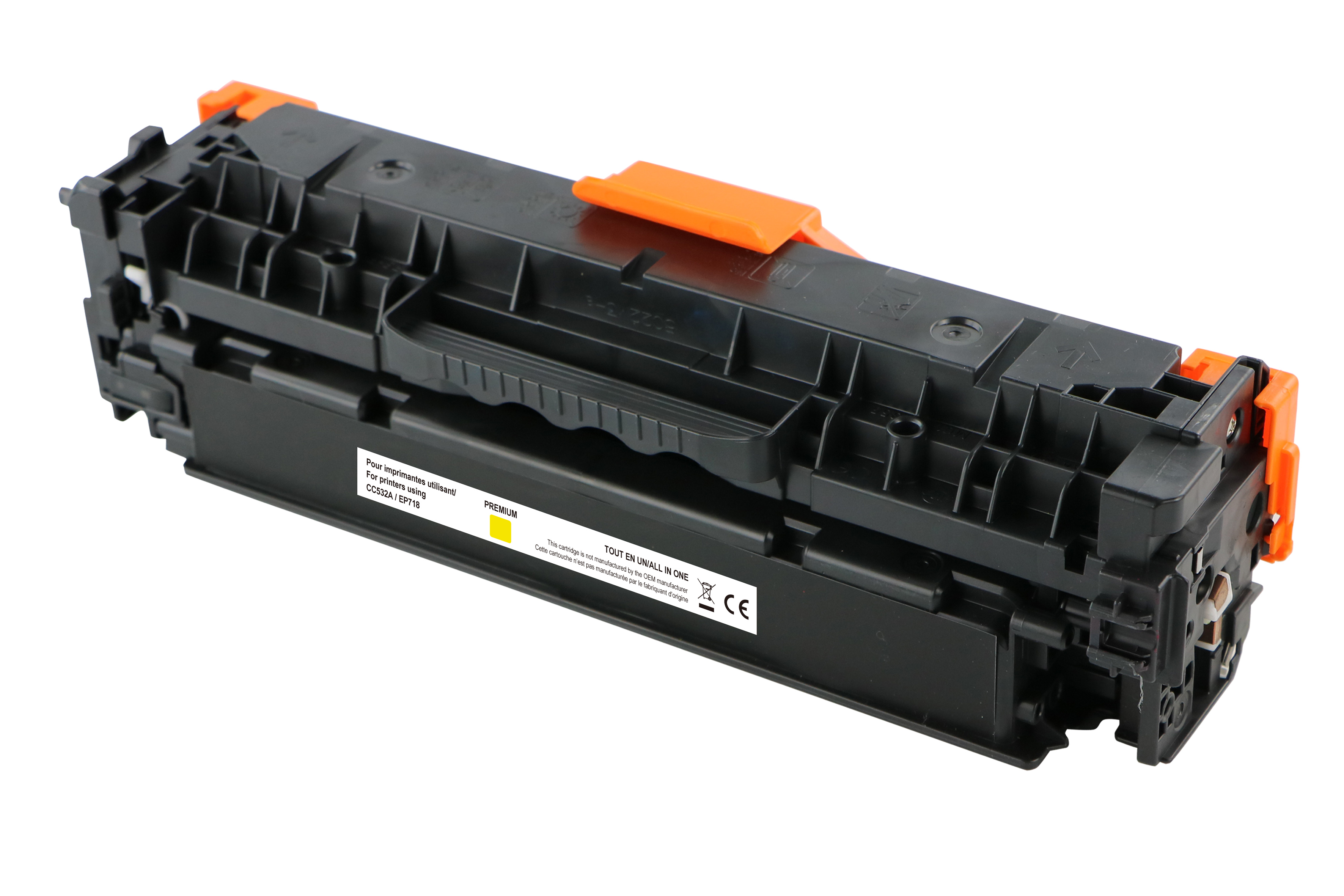 UPRINT TONER REMANUFACTURE HP/CANON 304A/718-REMPLACE C532A/EP718 JAUNE