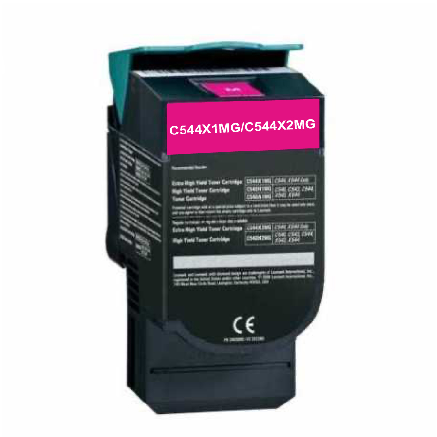 TONER REMANUFACTURE LEXMARK 544X-REMPLACE C544X1MG/C544X2MG MAGENTA