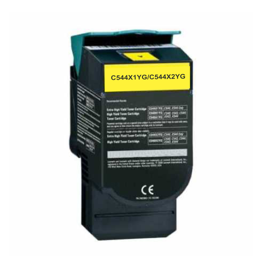 NEUTRE L.544XY Y TONER COMPATIBLE AVEC LEXMARK C544X1YG/C544X2YG