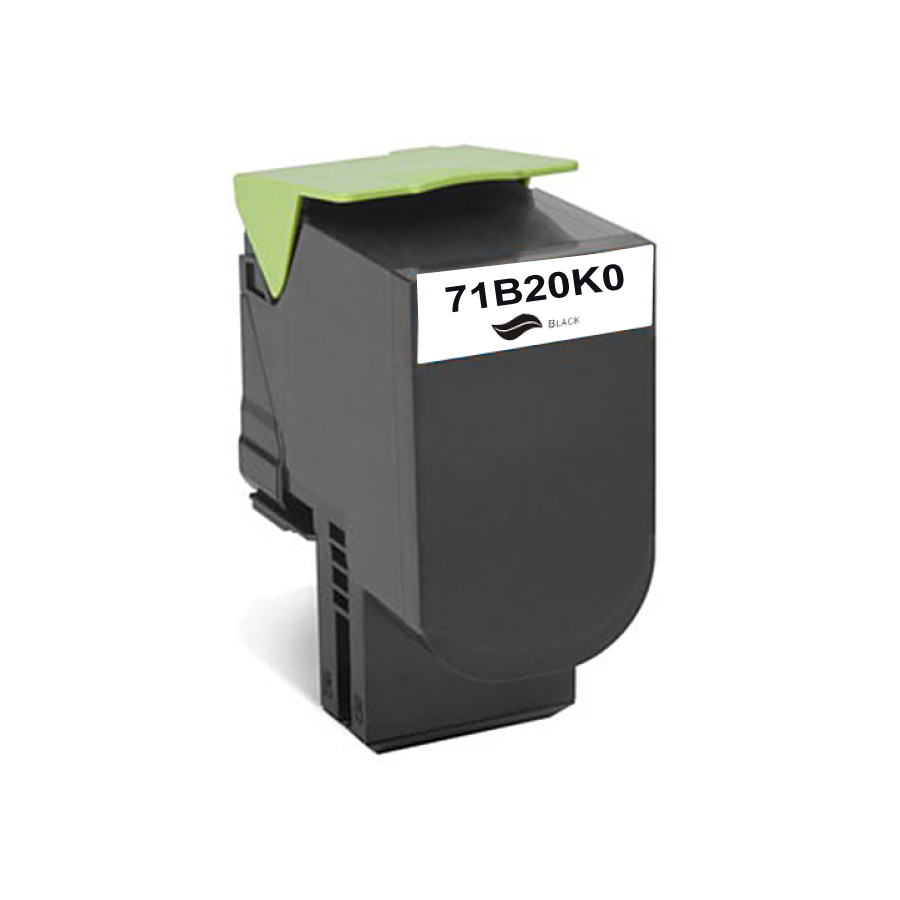 NEUTRE L.712B BK TONER COMPATIBLE AVEC LEXMARK 71B20K0