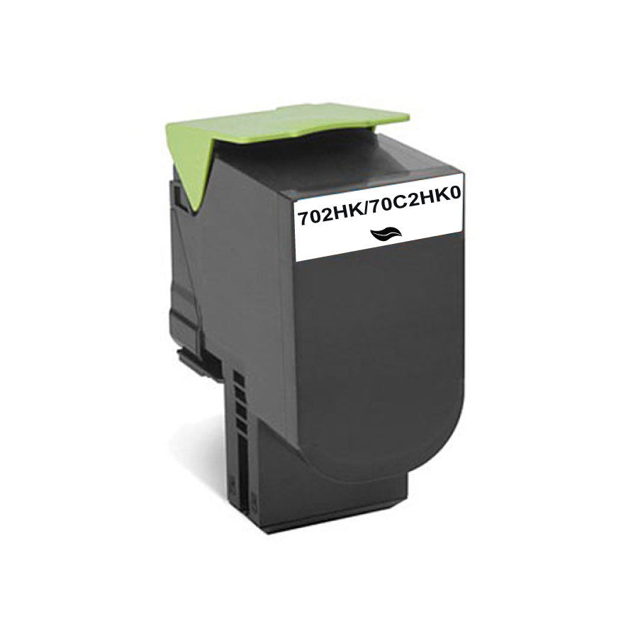 NEUTRE L.702HB BK TONER COMPATIBLE AVEC LEXMARK 70C2HK0 - 702HK