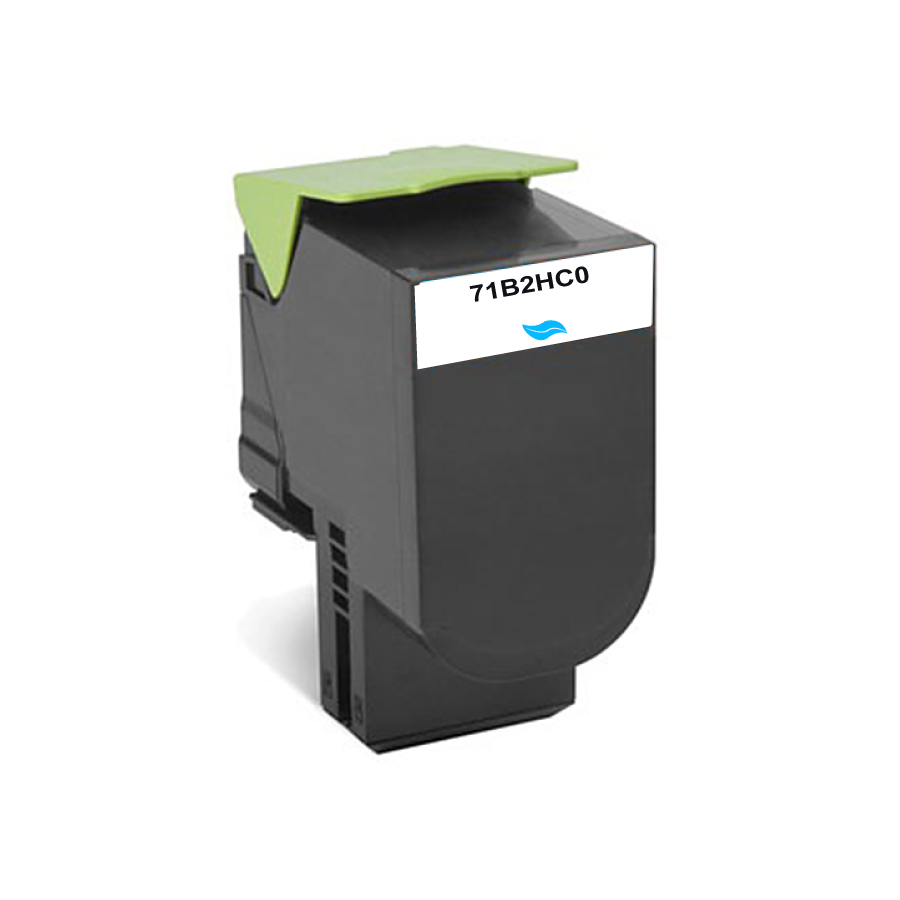 NEUTRE L.712HC C TONER COMPATIBLE AVEC LEXMARK 71B2HC0 - 712HC
