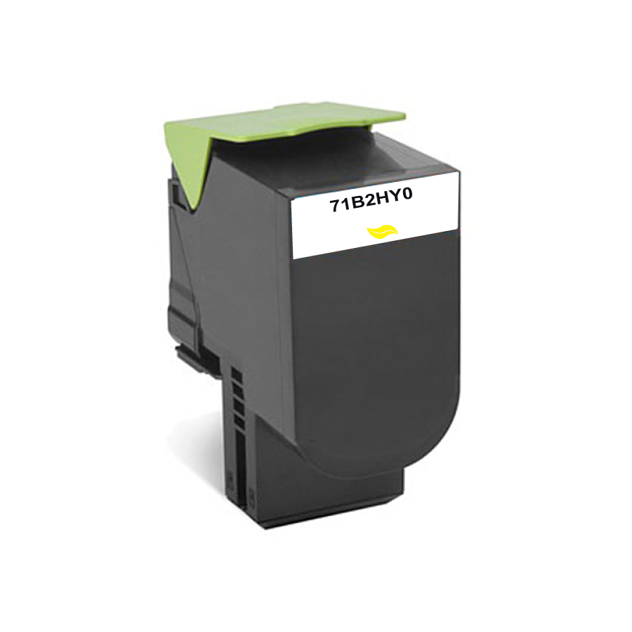 NEUTRE L.712HY Y TONER COMPATIBLE AVEC LEXMARK 71B2HY0 - 712HY