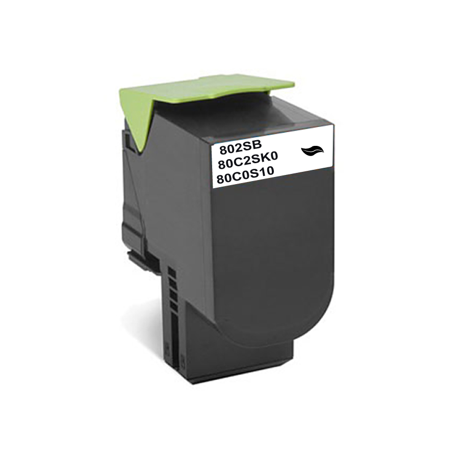 NEUTRE L.802SBX BK TONER COMPATIBLE AVEC LEXMARK 80C2SK0 - 80C0S10