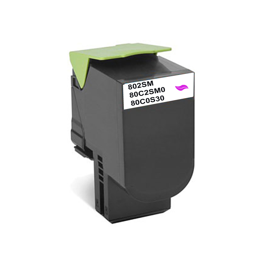 NEUTRE L.802SMX M TONER COMPATIBLE AVEC LEXMARK 80C2SM0 - 80C0S30