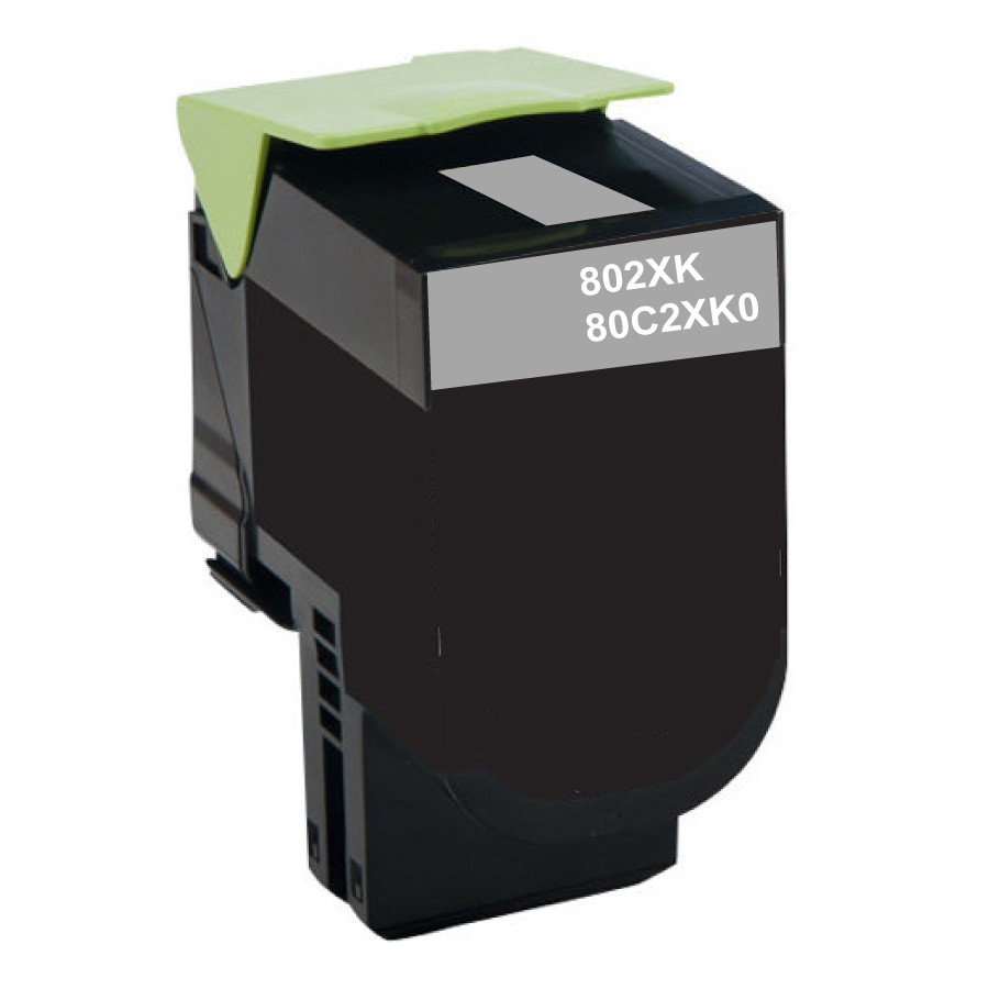 NEUTRE L.802XB BK TONER COMPATIBLE AVEC LEXMARK 80C2XK0