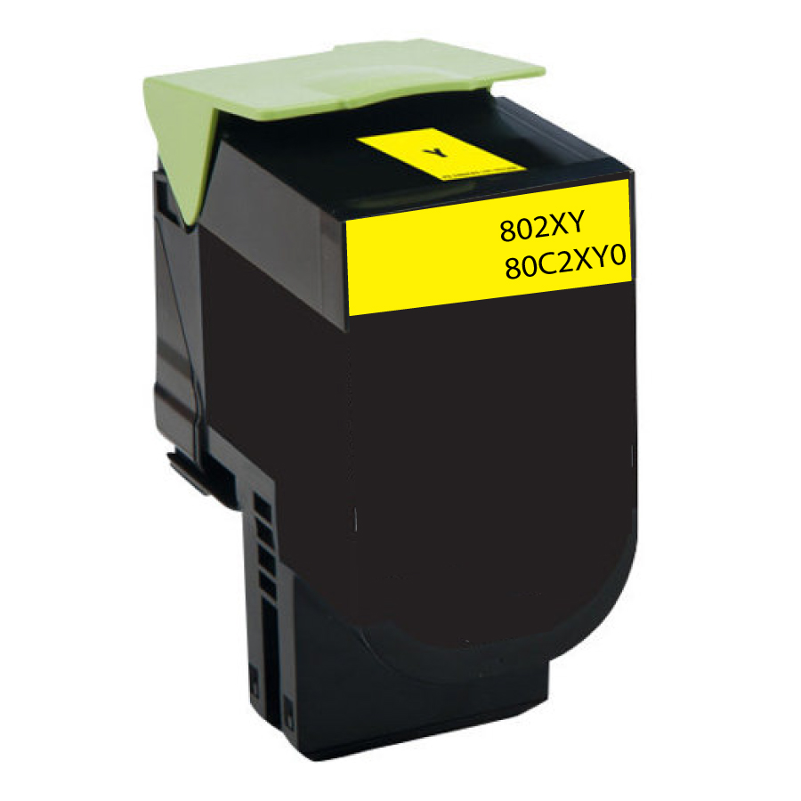 NEUTRE L.802XY Y TONER COMPATIBLE AVEC LEXMARK 80C2XY0
